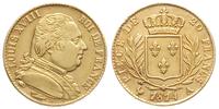 20 franków 1814/A, Paryż, złoto 6.40 g, Gadoury 