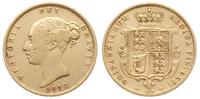 1/2 funta 1873, Londyn, złoto 3.94 g, Spink 3860