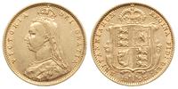 1/2 funta 1892, Londyn, złoto 3.96 g, Spink 3869