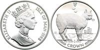 1 korona 1988, srebro 32.60, w plastikowym kapsl
