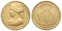 100 reali 1856, złoto 8.24 g, Fr. 331