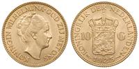 10 guldenów 1925, Utrecht, złoto 6.72 g, piękne,