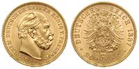 20 marek 1887 / A, Berlin, złoto 7.97g, bardzo ł