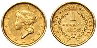 1 dolar 1852, Filadefia, złoto 1.67