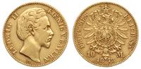 10 marek 1872/D, Monachium, złoto 3.91 g, Jaeger
