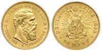 20 marek 1888/A, Berlin, złoto 7.97 g, Jaeger 24