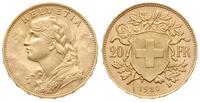 20 franków 1930 / B, Berno, złoto 6.45 g, piękne