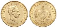 5 peso 1916, Filadelfia, złoto 8.34 g, Fr. 4