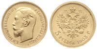 5 rubli 1903/АР, Petersburg, złoto 4.30 g       