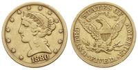5 dolarów 1880, Filadelfia, złoto 8.23 g
