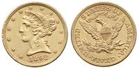 5 dolarów 1892, Filadelfia, złoto 8.34 g