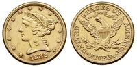 5 dolarów 1882, Filadelfia, złoto 8.32 g