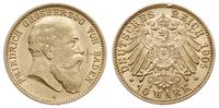 10 marek 1905/G, Karlsruhe, złoto 3.99 g, na awe