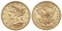 5 dolarów 1882/S, San Francisco, złoto 8.35 g