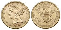 5 dolarów 1881, Filadelfia, złoto 8.36g
