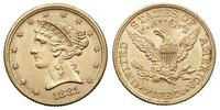 5 dolarów 1881, Filadelfia, złoto 8.35g