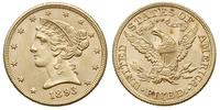 5 dolarów 1893, Filadefia, złoto 8.35 g