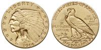2 1/2 dolara 1914 / D, Denver, złoto 4.17 g