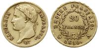20 franków 1810/A, Paryż, złoto 6.39 g, Fr. 511