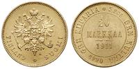 20 marek 1911/L, Helsinki, złoto 6.45 g, Fr. 3, 
