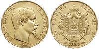 50 franków 1859/BB, Strasburg, złoto 16.11 g, Ga