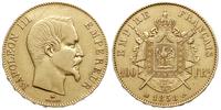 100 franków 1858/BB, Strasburg, złoto 32.14 g, n