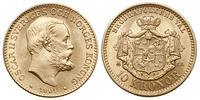 10 koron 1901, Sztokholm, złoto 4.48 g, piękne, 