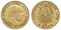 5 marek 1878/A, Berlin, złoto 1.96 g, Jaeger 244