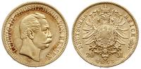 20 marek 1873/H, Darmstadt, złoto 7.89 g, Jaeger