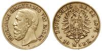 10 marek 1875/G, Karlsruhe, złoto 3.92 g, Jaeger
