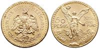 50 pesos 1947, złoto 41.70 g, piękne
