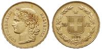 20 franków 1895/B, Berno, złoto 6.44 g, ładne