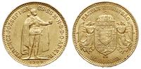10 koron 1909/KB, Kremnica, złoto 3.38 g