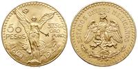 50 pesos 1947, złoto 41.63 g, piękne