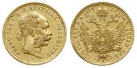dukat 1877, Wiedeń, złoto 3.49 g