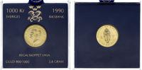 1.000 koron 1990, "Regalskeppet Vasa" - królewsk