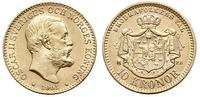 10 koron 1901, Sztokholm, złoto 4.48 g, Fr. 95a