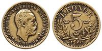 5 koron 1881, Sztokholm, złoto 2.20 g, Ahlström 