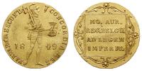 dukat 1849, typ niderlandzki, złoto 3.51 g, Bitk