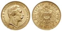 20 marek 1904/A, Berlin, złoto 7.96 g, bardzo ła