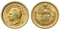1 pahlavi 1334SH (1955), złoto "900", 8.14 g, ba