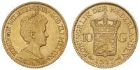 10 guldenów 1913, Utrecht, złoto 6.72 g, Fr. 349