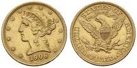 5 dolarów 1906, Filadelfia, złoto 8.35 g