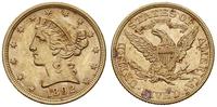 5 dolarów 1892, Filadelfia, złoto 8.35 g