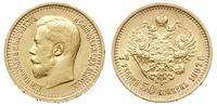 7 1/2 rubla 1897 (А.Г), Petersburg, złoto 6.44 g