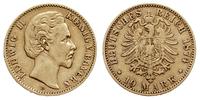 10 marek 1874 / D, Monachium, złoto 3.93 g, J. 1