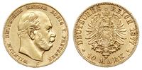 10 marek 1877 / C, Frankfurt, złoto 3.95 g, J. 2
