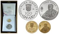 zestaw 100 i 1.000 kuna 1994, zestaw 2 monet z w