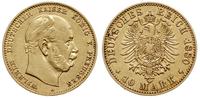 10 marek 1880/A, Berlin, złoto 3.95 g, Jaeger 24