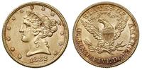 5 dolarów 1882, Filadelfia, złoto 8.34 g